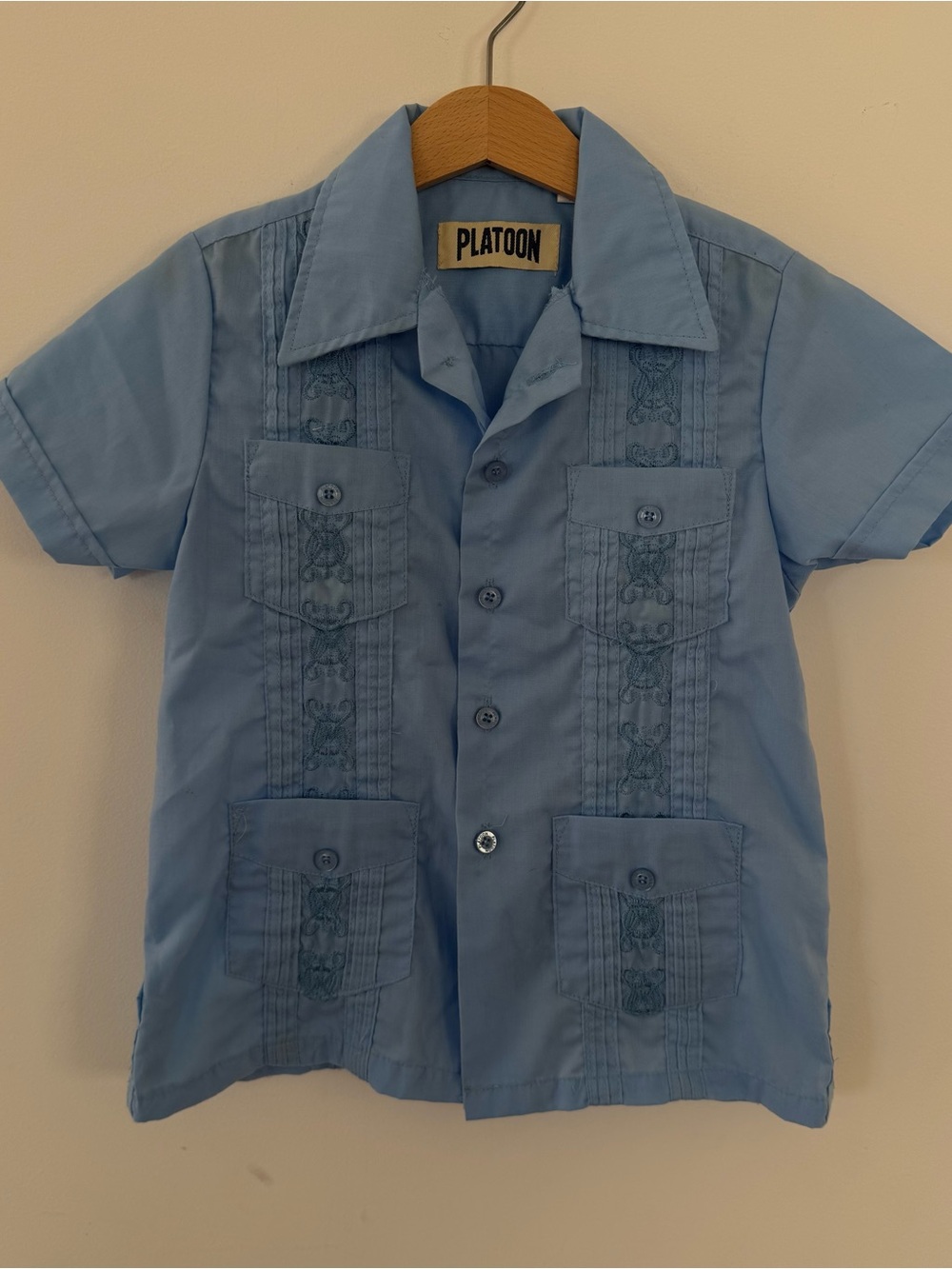 Vintage button down, size 6 years.